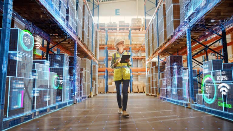 Futuristic Technology Retail Warehouse