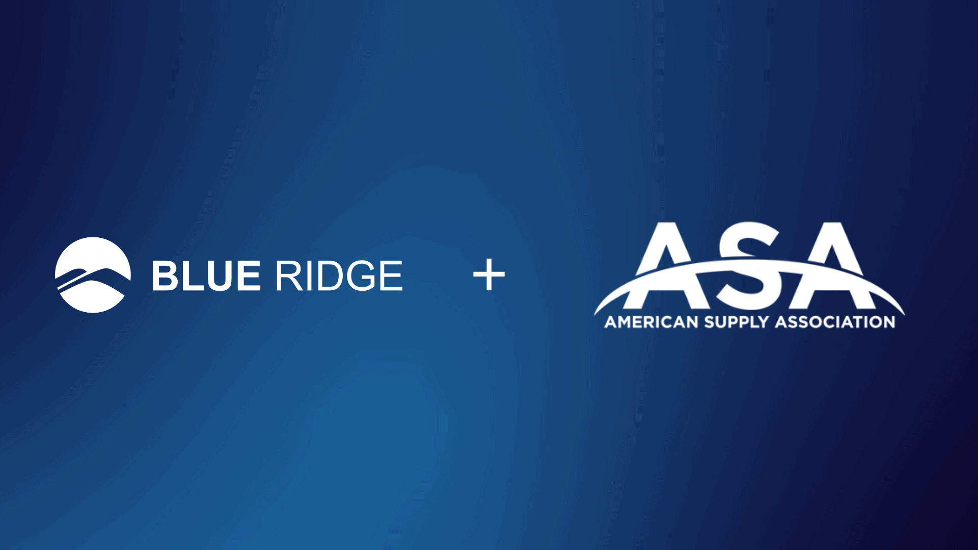 Blue Ridge inngår partnerskap med American Supply Association (ASA) for å styrke VVS- og PVF-distributører med innovative løsninger for forsyningskjeden