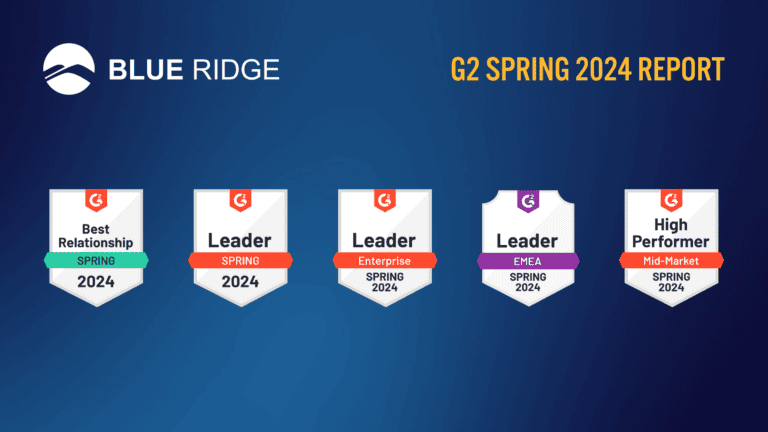 Blue Ridge oppnår topplassering i G2 Spring 2024 Awards!
